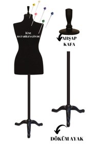 Resim Manken İstanbul Döküm Ayaklı 44 Beden Sünger Iğne Batabilen Terzi Mankeni Prova Mankeni Po-01 