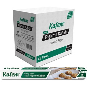 Resim KAFEM Yağlı Pişirme Kağıdı 37x42cm 16 yaprak X 48 Paket (KOLİ) 