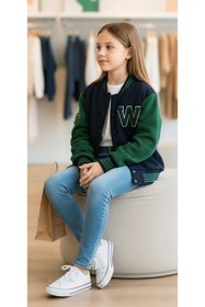 Resim Minimoda Kids Kız Çocuk Aplikeli Bomber Ceket 