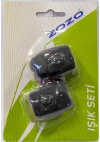 Resim Zozo - Jy-3204 -bisiklet Silikon Led Arka Işık - Pilli Bisiklet Arka Stop Siyah 