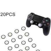 Resim Ps4 / Ps3 / Ps2 / Xbox360 / Xboxone / Wııu Gamepad Joystick İçin 20 Adet Aydınlık Silikon Koruyucu Kapak Siyah 