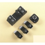 Resim Wolcar Volkswagen Passat B6 2006-2011 Krom Kontrol Düğmeleri 5 Li Set 