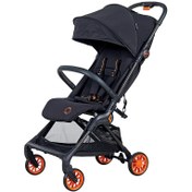 Resim Prego Quark Karbon Fiber Kasa Hafif Kabin Boy Bebek Arabası Turuncu 