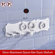 Resim Saç Kurutma Makinesi Raflar Punch Duvara Monte Alüminyum Depolama Raf Dyson Özel Saç Kurutma Makinesi Tutucu Banyo Aksesuarları 00BS0401 | Banyo Rafları (Yurt Dışından) 