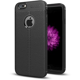 Resim iPhone 6 Deri Dokulu Silikon Siyah 
