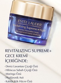 Resim Estee Lauder Revitalizing Supreme+ Night Yaşlanma Karşıtı Nemlendirici ve Ultra Besleyici Gece Kremi 50ml 