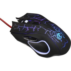 Resim Hxsj USB Kablolu Optik Gaming Mouse Renkli Işık (Yurt Dışından) 