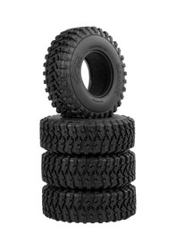 Resim Symbee 1/10 Ölçekli Rc Araçlar İçin 4 Adet 1.9 İnç Siyah Lastik 105mm Çap - Traxxas, Redcat, Tamiya Uyumlu 