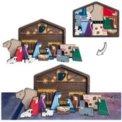 Resim Neevoyu Doğum Senaryosu Ahşap Puzzle, İç Mekan Dekorasyonu, Çocuklar İçin Zeka Geliştirici Oyun, 20x15cm Renkli Model 