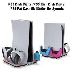 Resim Tp5-3550 Ps5 / Ps5 Slim / Ps Vr2 Uyumlu Rgb Işıklı Multifonksiyon 