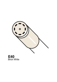 Resim Copic Ciao Marker - E40 - Brick White 