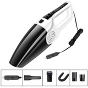 Resim Yuntech01 12v 120w 5m Kablolu Sones 7. Nesil Elektrikli Araç Süpürgesi - Islak/kuru Kullanım, Köşe Temizliği Uçları İle Blind Spot Yok Beyaz 