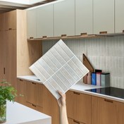 Resim 10/20 Adet Mat Yapışkan Duvar Panelleri, 3D PVC Duvar Panelleri, Kolay Kurulum, Oturma Odası Dekoru, Şömine, Yatak Odası, Modern Tarz Duvar Dekorasyonu, Su Geçirmez Fayans Çıkartmaları, Sıçrama Önleyici, Çoklu Renk Seçenekleri 