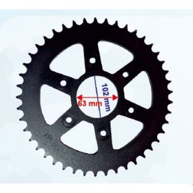 Resim BAJAJ DOMİNAR 400 ARKA DİŞLİ 520-45T İÇ 63 mm 6 DELİKLİ 