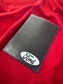 Resim ATTA PAZARLAMA Deri siyah dikişli ruhsat kabı kılıfı cüzdanı ruhsatlık 