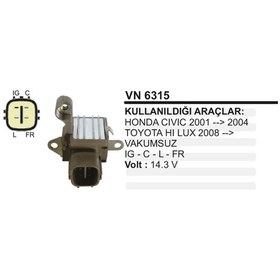 Resim Konjektor 12V Civic Hilux 2001-2004 4 Fisli 504627257 