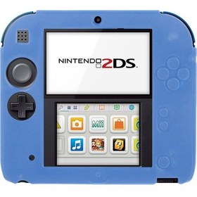 Resim Nintendo 2ds İçin Saf Renk Ultra İnce Silikon Kılıf Mavi 