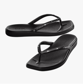 Resim Crocs Miami Studded Flip Kadın Parmakarası Terlik - Siyah 