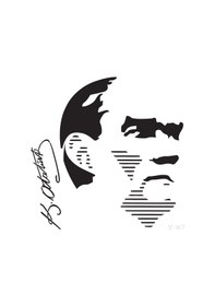 Resim Atatürk-2 Stencil Boyama Şablonu 30X30 Cm. Duvar Stencil. Fayans 