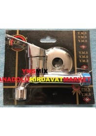 Resim Yms Mix Kısa Musluk Aç Kapa Musluk Pirinç Krom 