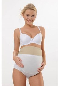 Resim Hmd Underwear Kadın 3'lü Beyaz Pamuklu Yüksel Bel Hamile Lohusa Külot & Rahat Doku -hmd1413-3 Beyaz 