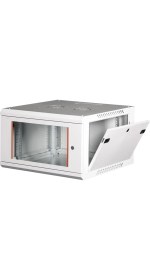 Resim LANDE - 6U 19" Duvar Tipi Rack Kabinet - Genişlik: 600 mm | Derinlik: 600 mm - Açık Gri 
