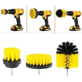 Resim DefneToprak Matkap Ucuna Takılan 3'lü Fırça Temizlik Seti 