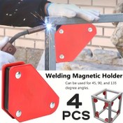 Resim 4 adet Kaynak Manyetik Tutucu, Çok Açılı Sağ Açılı Metal Kaynak Kelepçesi, Kaynak Manyetiği ve Kelepçe, Mini Arc Kaynak Yardımcı Aracı, 45/90/135 Derece, Elektrokaplama Kaynak Elektrotları, Sabit Kaynak Standı, Elektrik Gerektirmeyen Kaynak Yardımcı Seti 