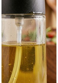 Resim Loria 350 Ml Sprey Cam Yağdanlık, Püskürtmeli Zeytinyağı Ve Sıvıyağ Yağlık Şişesi Şeffaf 
