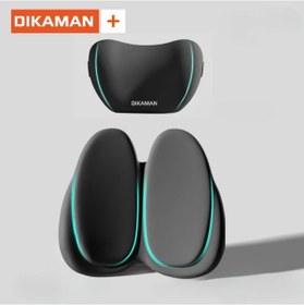 Resim Sunshine022 Siyah Bel Ve Baş Desteği Yastığı Seti Ergonomik Polyester Fiber Universal Araç İçi Aksesuarları 