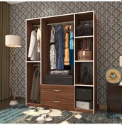Resim Kenzlife giysi dolabı orhan 175*120*40 cvz gardırop 2 çekmeceli 