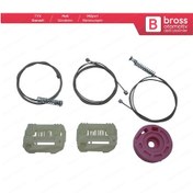 Resim Hyundai I30 MK1 FD 2007-2012 5-Kapı İçin Ön Sağ Cam Kriko Seti 