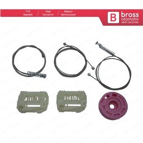 Resim Hyundai I30 MK1 FD 2007-2012 5-Kapı İçin Ön Sağ Cam Kriko Seti 