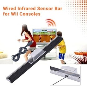 Resim Lazmin112 Güçlü Sağlam Tasarımlı için Kablolu Kızılötesi Sensör Çubuğu, Tak ve Çalıştır Kurulumu, 4 Oyuncu için 4 Kola Kadar Bağlayın 