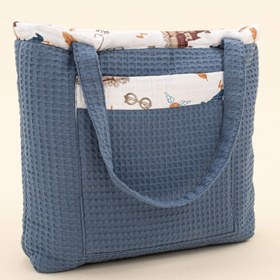 Resim Bebek Bakım Çantası - İndigo Petek - Harry 