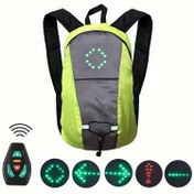 Resim 1pc LED Güvenlik Bisiklet Çantası, USB Güçlü Yol Bisikleti Sürüş Paketi, Ayarlanabilir Çok Fonksiyonlu Cebi, Su Geçirmez Olmayan Yumuşak Kabuk Zip Çantası, Modaya Uygun Üniseks Yelek Gece Koşuları, Dayanıklı Polyester Malzeme 