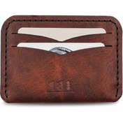 Resim RBX Leather Hakiki Deri / Athena Signature Cüzdan - Kızıl Kahve 
