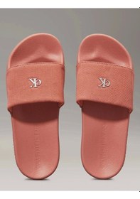 Resim Calvin Klein Kadın Turuncu Slide Monogram Terlik Çok Renkli 