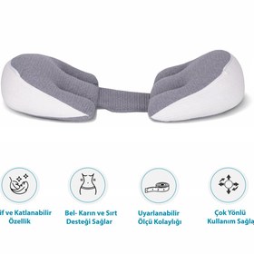 Resim FeyzaDesign Rahat ve Çok Fonksiyonlu Hamile Destek Yastığı ile Konfor Sağlayın 