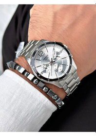 Resim Casio Nda3181 Erkek Kol Saati Gümüş + Bileklik 