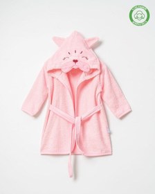 Resim Kedicik Bornoz Pembe 