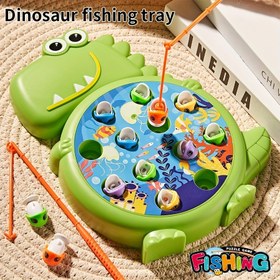 Resim Çocuklar için Manyetik Olta Oyuncağı - 3 Yaş ve Üzeri Eğitim Tepsisi, İnce Motor Becerileri & Renk Tanıma - Akvaryum Gibi Su Altı Sahnesi ile Balıklar - Ebeveyn-Çocuk Etkileşimli Oyun - Doğum Günü/Okul Öncesi Hediye - Güvenli Yuvarlak Kenarlar (Yeşil Tepsi ve Akvaryum Desenleri) 