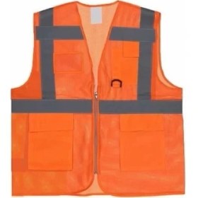 Resim Emirhan Cepli Mühendis Ikaz Yeleği Turuncu S 