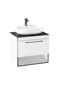 Resim Orka Knidos 70 Cm Mdf Beyaz Banyo Dolabı Takımı Beyaz 