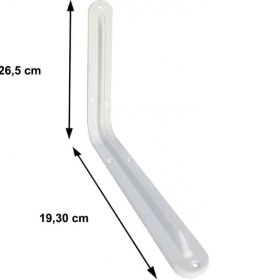 Resim Bucuks Mey Ithalat® Raf Altı 8X10 mm Beyaz 