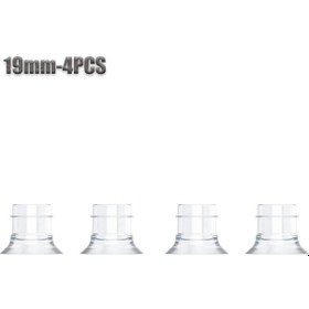 Resim Göğüs Pompası Aksesuarları Flanş Huni Ekler 13/15/17/19/21/24mm Kalibre Boyutu 19mm-4pcs 