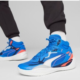 Resim Puma Playmaker Pro Mid Erkek Basketbol Ayakkabı 37790208-saks Saks 