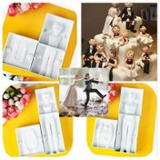 Resim 3 Parça / Set Erkek Kadın Çocuk İnsan Şekli Kek Kalıbı Fondan Kek Dekorasyon Sakız Pastası Pişirme Aracı Şablon Sugarcraft Fondan Kesici Kalıp 