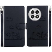 Resim Oneplus 13 5g İçin Katlanabilir Kılıf Kedi Rfıd Deri Cüzdan Kartlık Tutucu Ayaklık 