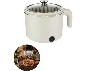 Resim Beruflic Mini Elektrikli Yemek Pişirici 1 Litre Buharlı Pişirme Tepsili Mutfak Tenceresi 
